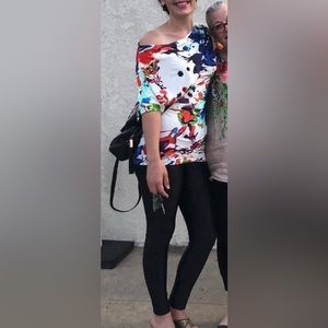 Boutique Floral Off-Shoulder Top
